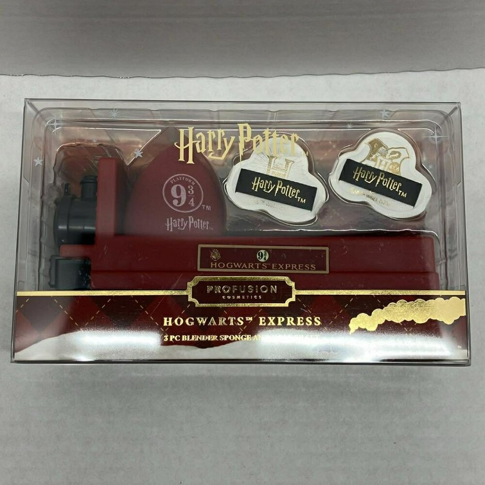 Profusion Cosmetics Harry Potter Holiday Hogwarts Express 3PC Blender Sponge Set